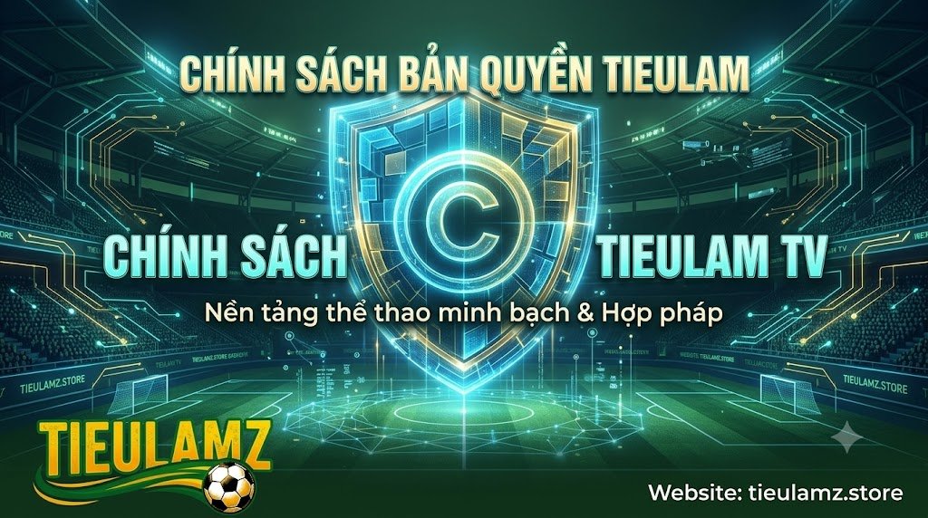 Chính sách bản quyền TieulamTV - Nền tảng xem trực tiếp bóng đá minh bạch và hợp pháp.