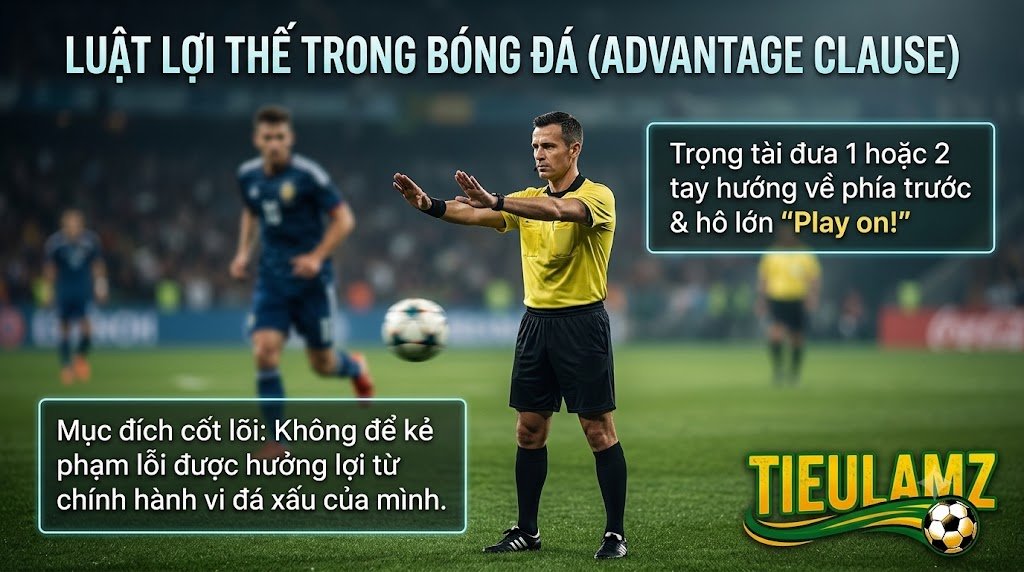 Luật Lợi Thế Trong Bóng Đá Là Gì? Quy Định Chi Tiết Từ IFAB